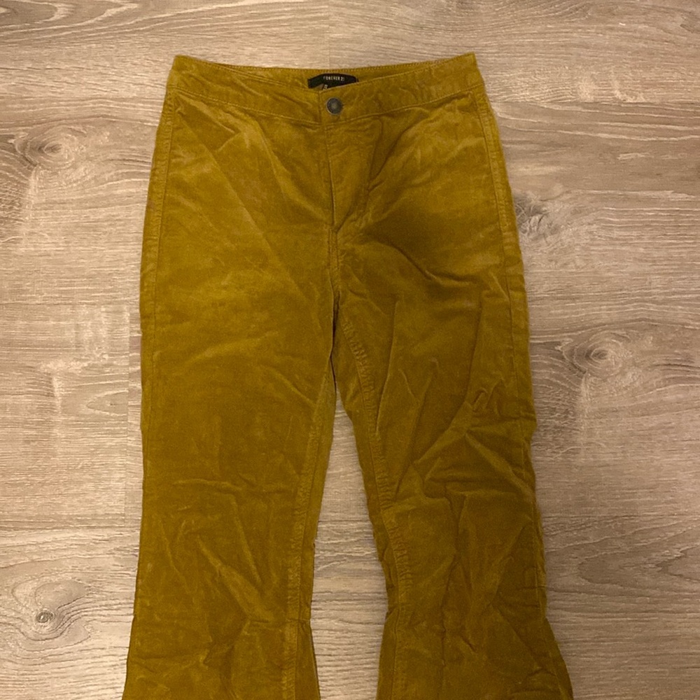 Forever 21 velvet flare pants